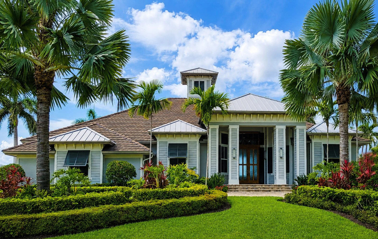 Florida residential property entrance with gate — overseas ownership